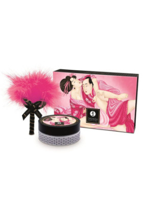 Mini Coffret poudre corporelle framboise et plumeau assorti - CC1101